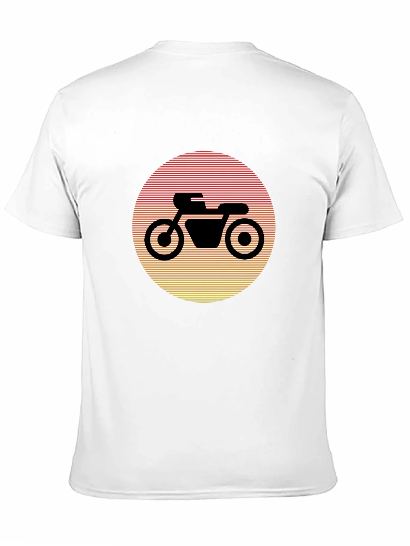 Retro Motorcycle Sunset Graphic Tee
