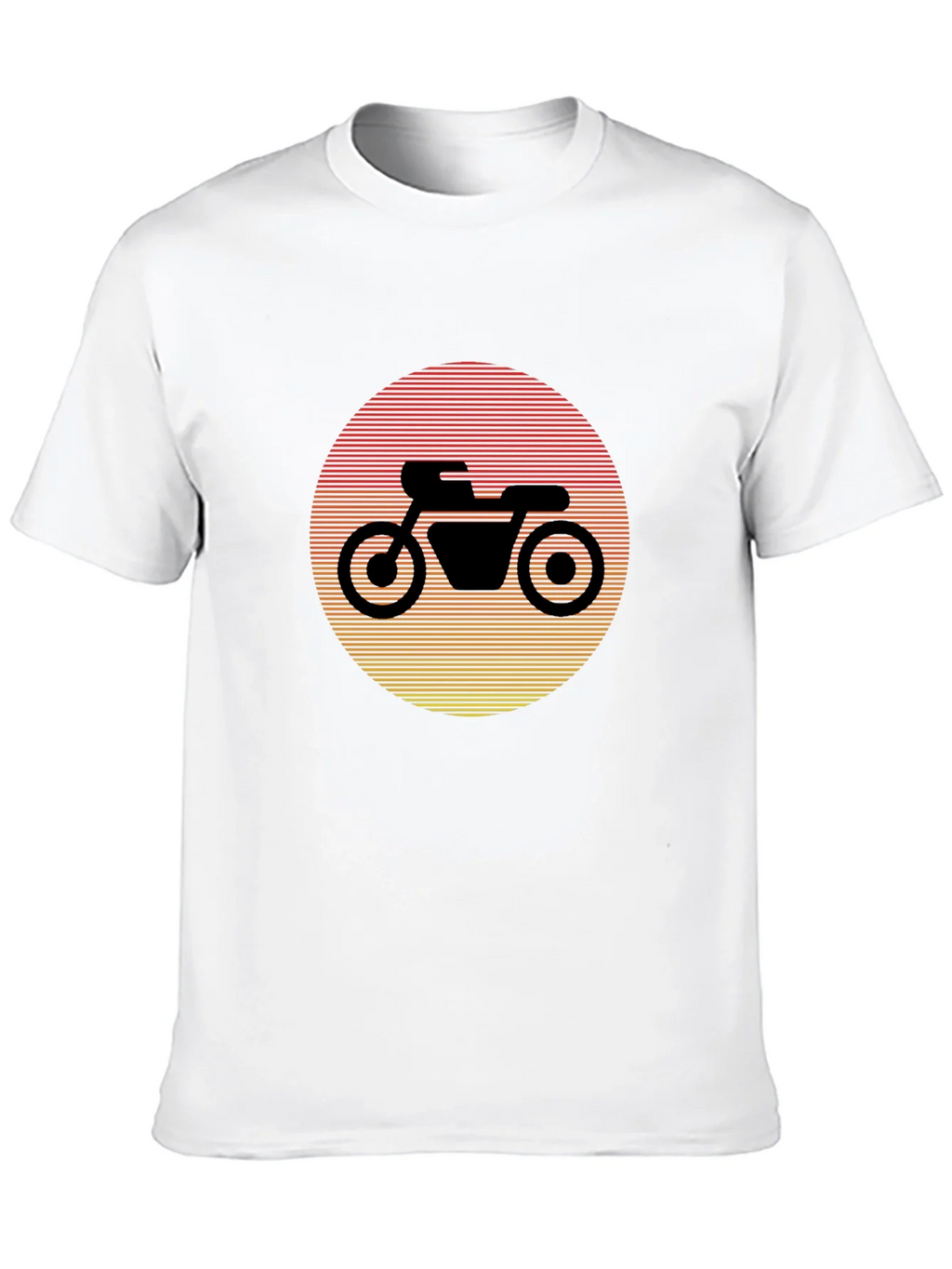 Retro Motorcycle Sunset Graphic Tee