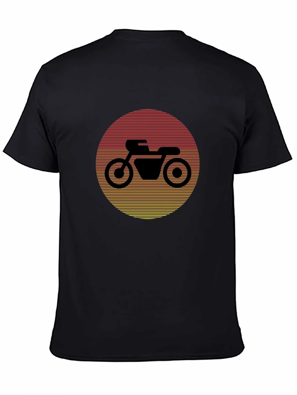 Retro Motorcycle Sunset Graphic Tee