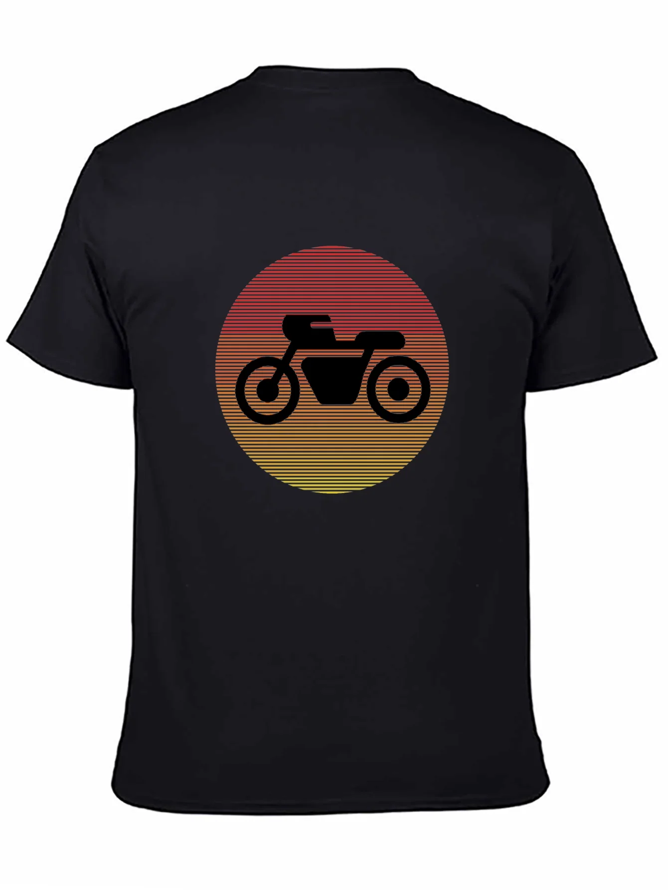 Retro Motorcycle Sunset Graphic Tee