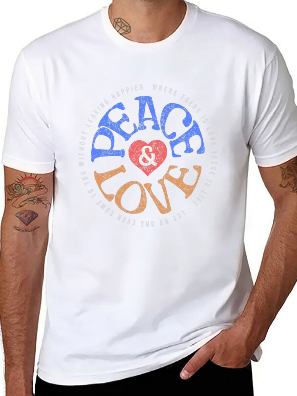 Peace Love Graphic T-Shirt