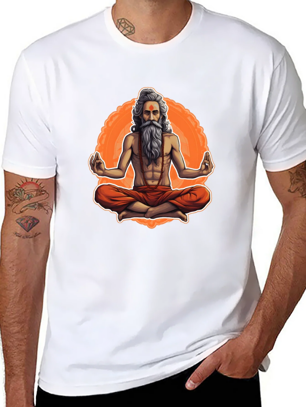 Meditating Yogi Graphic Tee - Spiritual Vibe