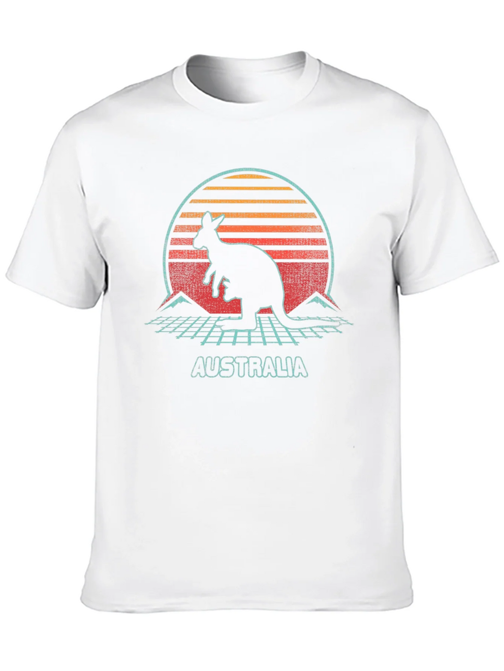 Retro Australia Kangaroo Graphic T-Shirt