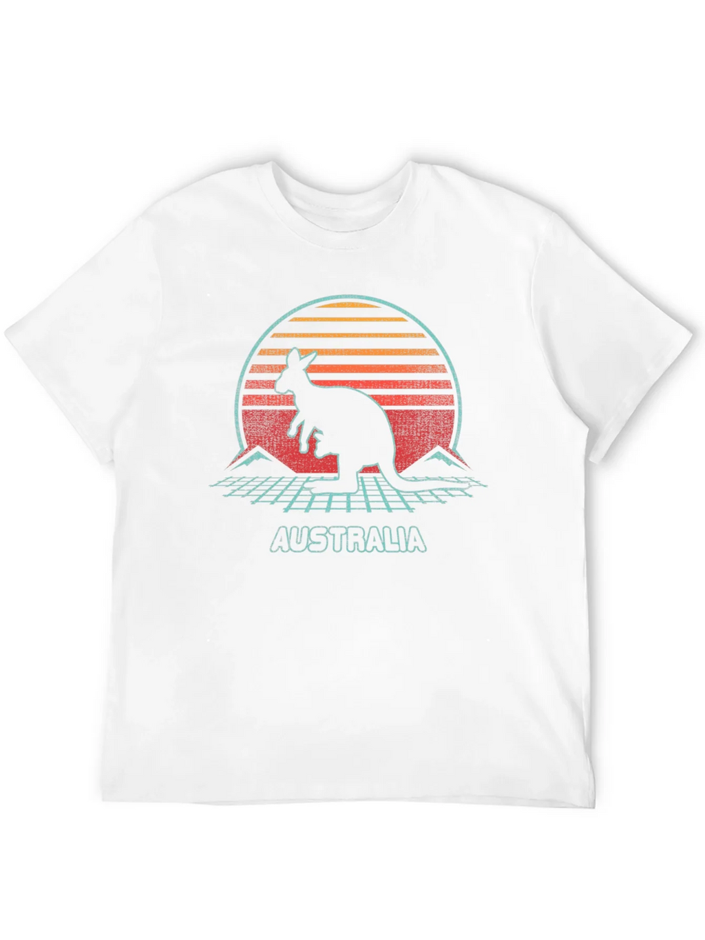 Retro Australia Kangaroo Graphic T-Shirt