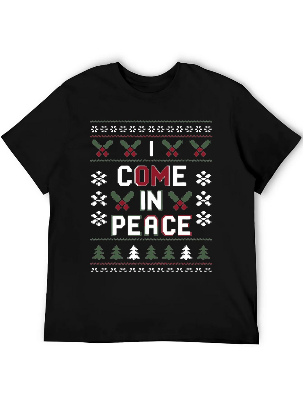 I Come in Peace Ugly Christmas Sweater T-Shirt
