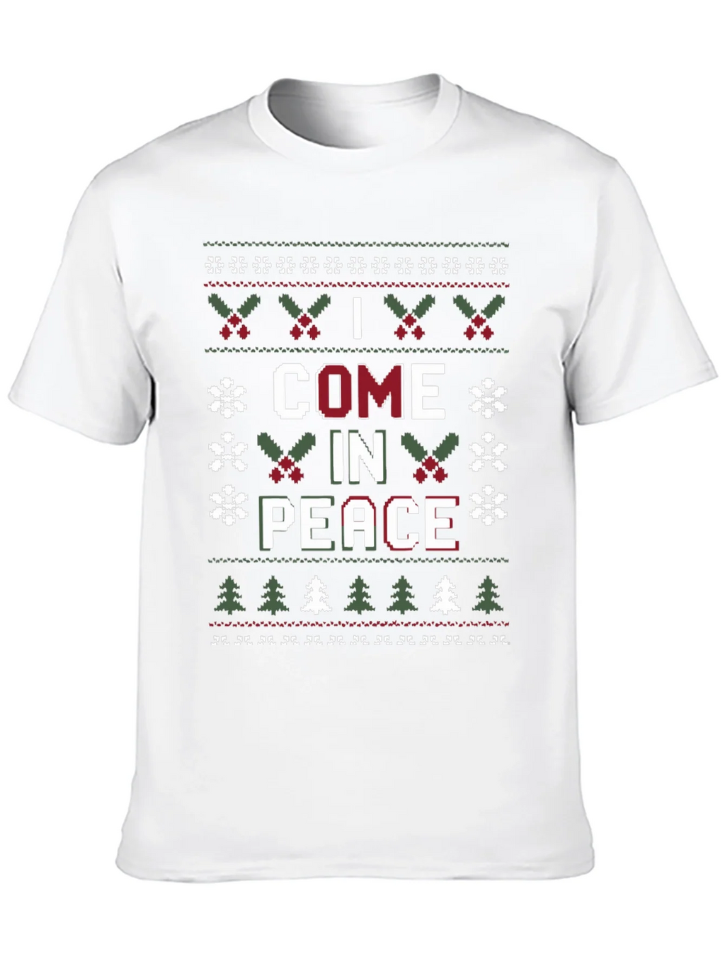 I Come in Peace Ugly Christmas Sweater T-Shirt