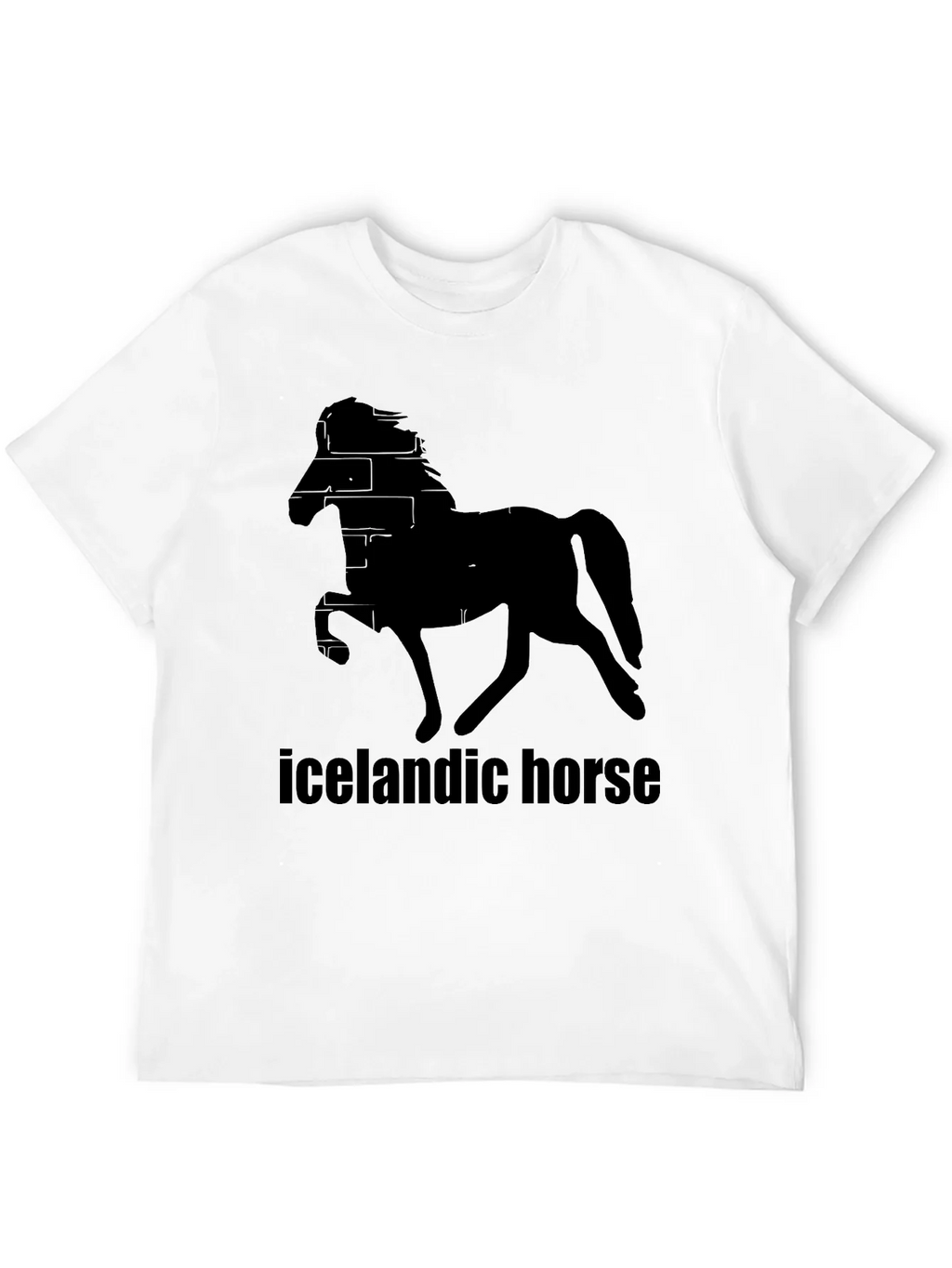 Icelandic Horse Black T-Shirt