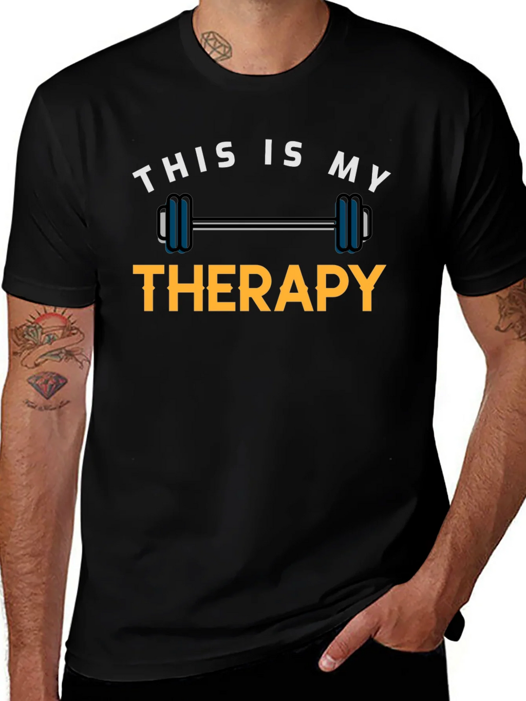Workout Therapy T-Shirt - Weightlifting Motivation