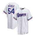 Texas Rangers #54 Martn Prez White Home Replica Player Jersey Baseball Jerseys