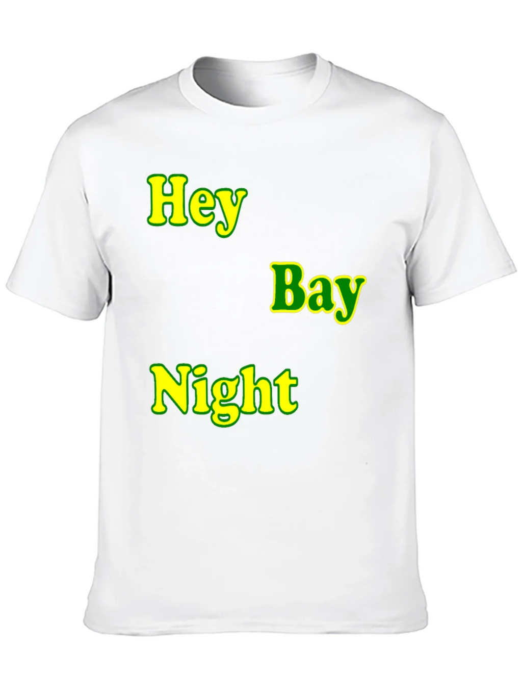 Hey Bay Night T-Shirt - Black Graphic Tee