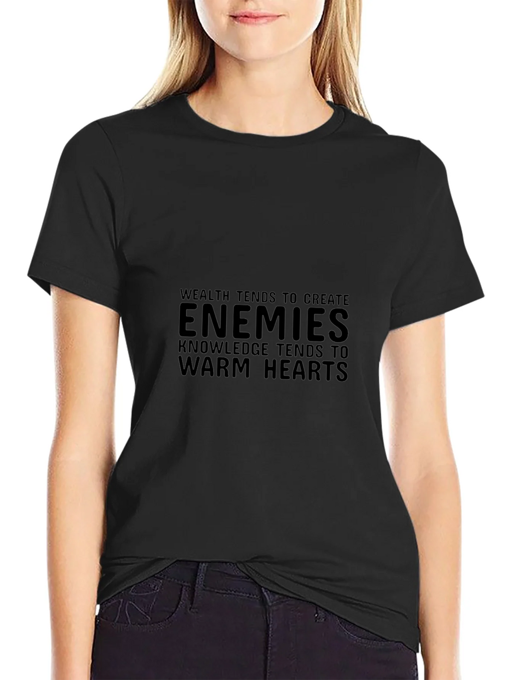 Enemies Knowledge Tee - Stylish Black T-Shirt