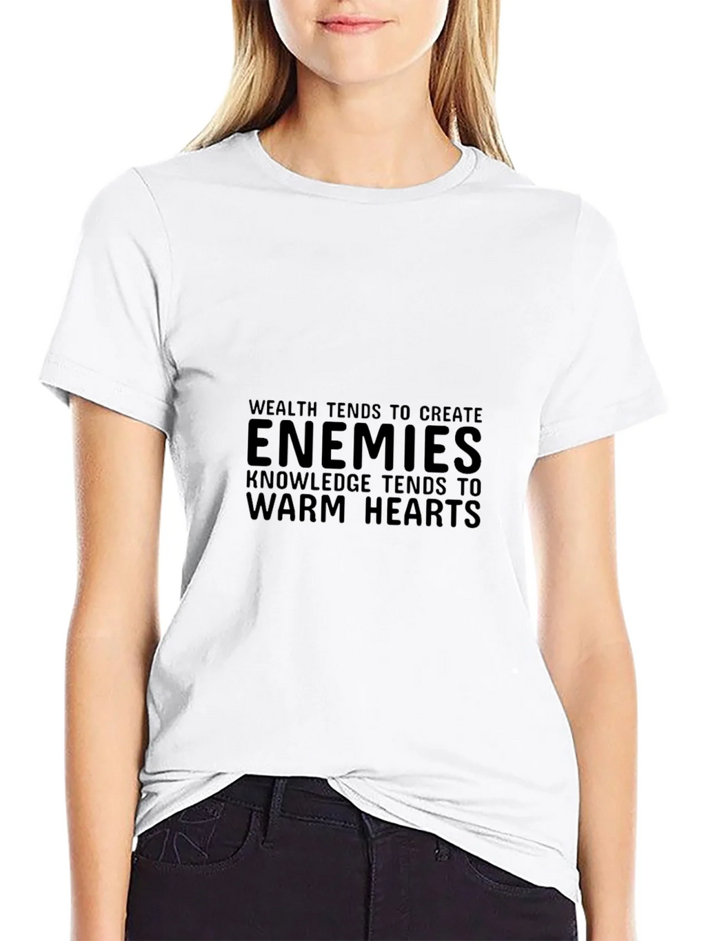 Enemies Knowledge Tee - Stylish Black T-Shirt