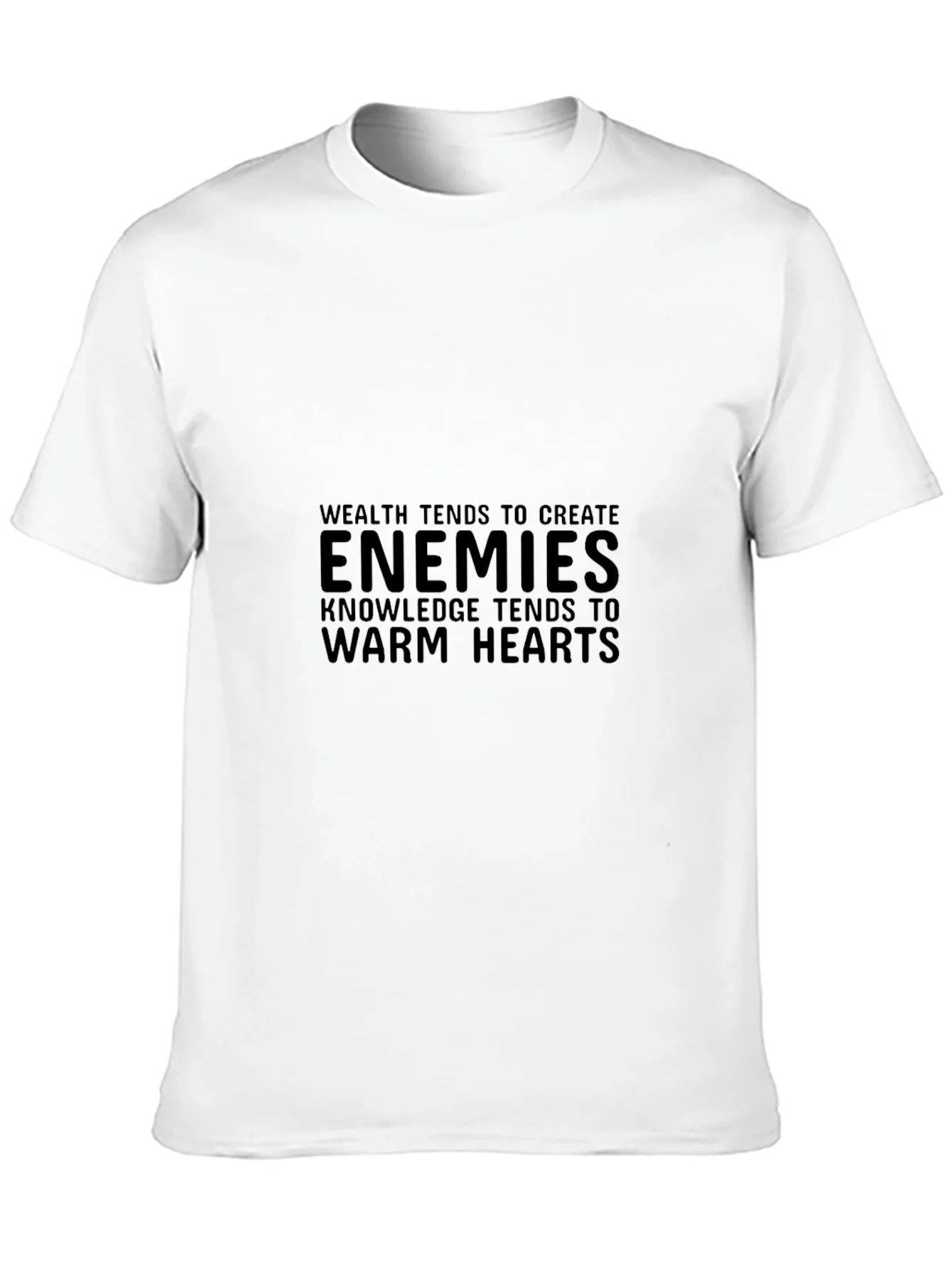 Enemies Knowledge Tee - Stylish Black T-Shirt