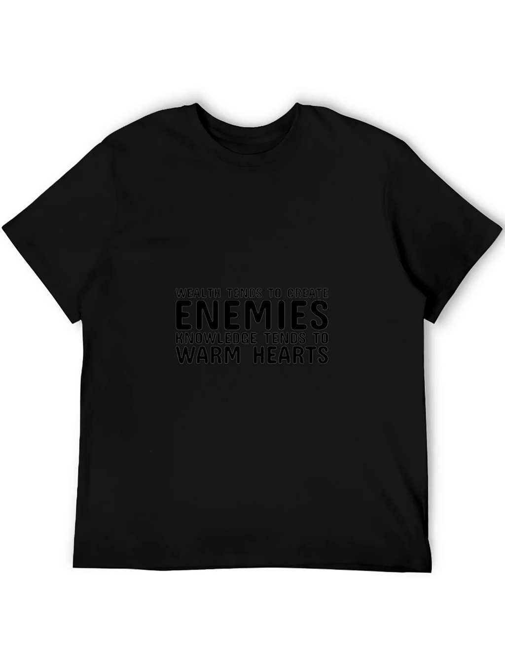 Enemies Knowledge Tee - Stylish Black T-Shirt
