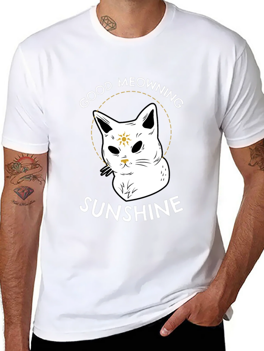 Good Meowning Sunshine Graphic T-Shirt