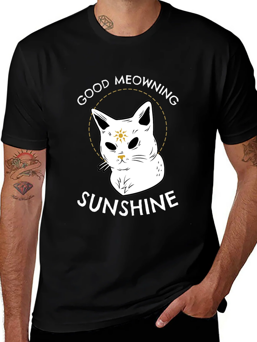 Good Meowning Sunshine Graphic T-Shirt