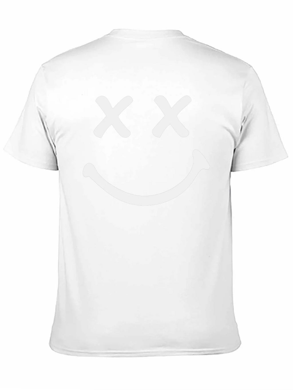 Smiley Face Graphic T-Shirt - Casual Black Tee