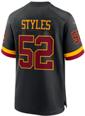 W.Commanders #52 Sonny Styles Black Game Player Jersey