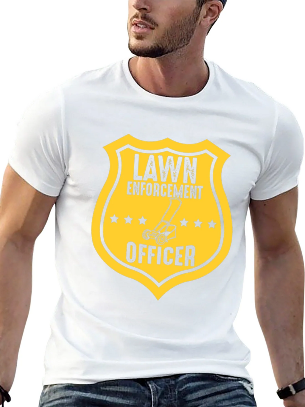 Lawn Enforcement Officer Graphic Tee
