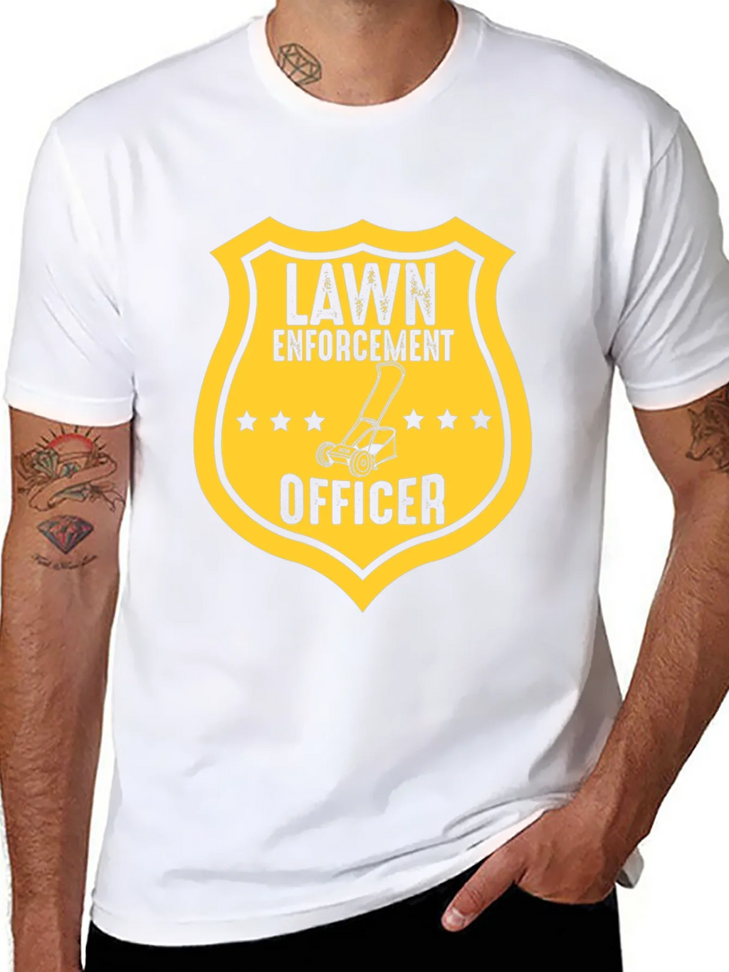 Lawn Enforcement Officer Graphic Tee