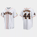 #44 Yordan Alvarez Houston Astros 2023 Gold Program Jersey C White Stitches Baseball Jerseys