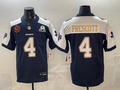 Men's Dallas Cowboys Dak Prescott #4 Navy Game Team Jersey