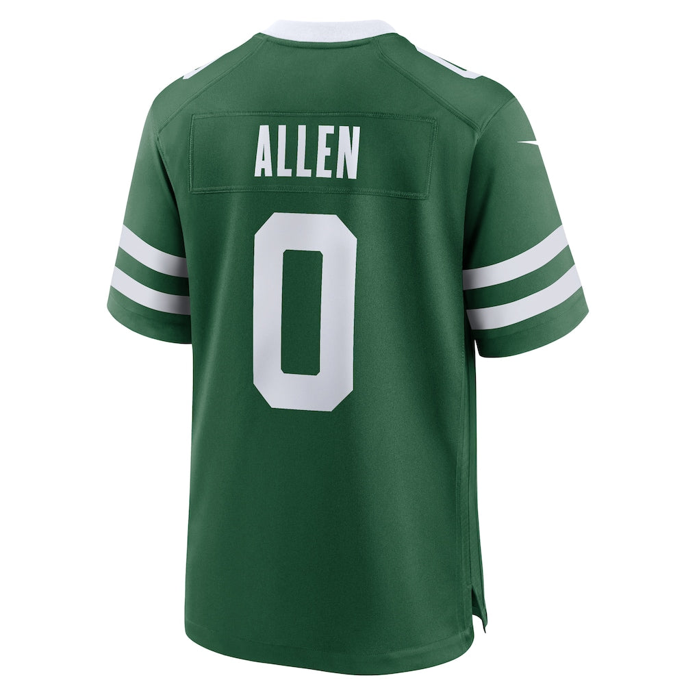 NY.Jets #0 Braelon Allen Legacy Green Game Jersey