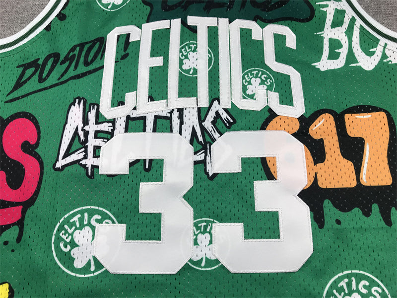 Celtics #33 Graffiti Jersey