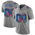 Custom1 Cincinnati Bengals Multi-Color 2020 Crucial Catch Vapor Untouchable Limited Jersey1 Greyheather Stitched American Football Jerseys