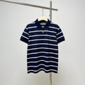 Striped embroidered polo shirt
