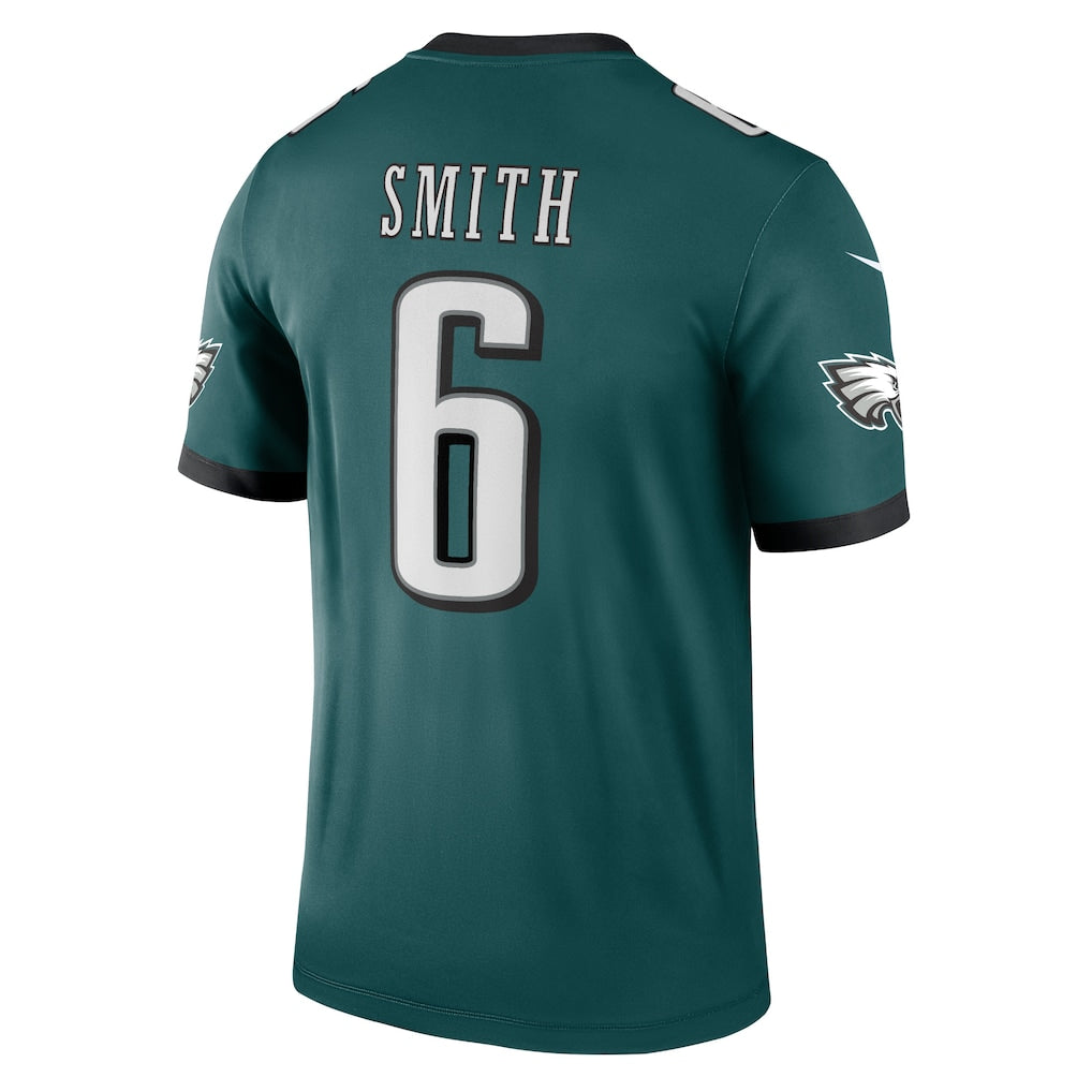 P.Eagles #6 DeVonta Smith Green Legend Player Performance Top Jersey