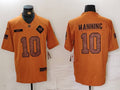 Men's New York Giants Eli Manning Brown 2023 Salute To Service Limited Jersey