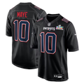 Men's New England Patriots Drake Maye Black Super Bowl LX Patch Carbon Fashion Game Jersey
