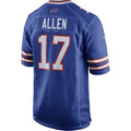 B.Bills #17 Josh Allen Royal Game Player Jersey