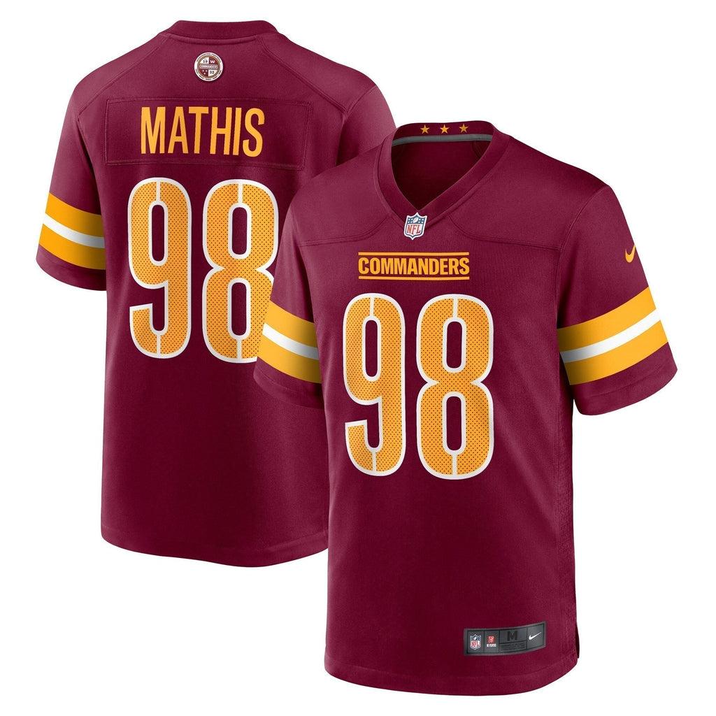 Phidarian Mathis Washington Commanders    Game Jersey - Burgundy