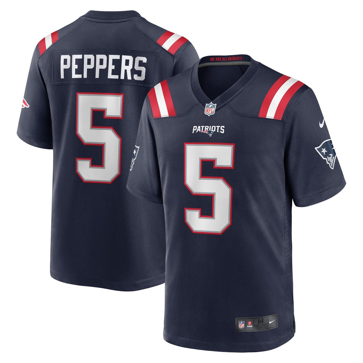 Jabrill Peppers New England Patriots  Game   Jersey - Navy