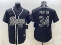 Men's Chicago Bears Walter Payton Black RFLCTV Limited Jersey Joint Edition