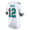 M.Dolphins #12 Bob Griese White Retired Player Jersey