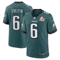 Men's Philadelphia Eagles DeVonta Smith Midnight Green Super Bowl LIX Game Player Jersey