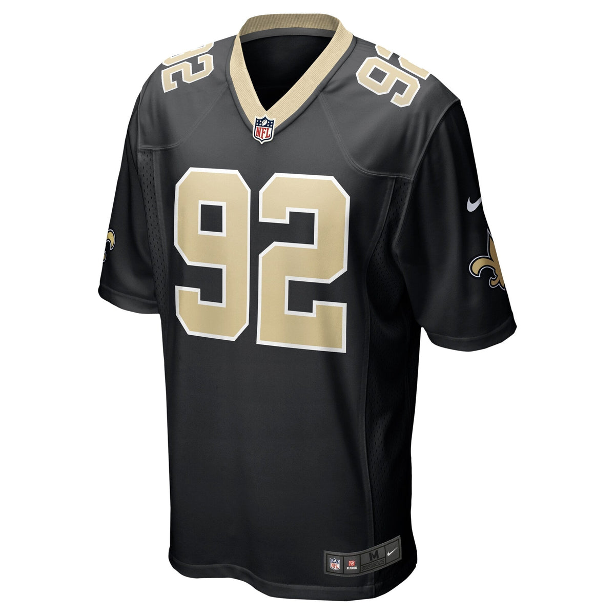 Tanoh Kpassagnon New Orleans Saints  Game   Jersey - Black