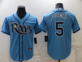 Men's Tampa Bay Rays Wander Franco Blue Replica Baseball Jersey