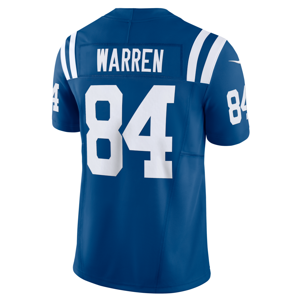 IN.Colts #84 Tyler Warren Heather Royal Team Vapor F.U.S.E. Limited Jersey