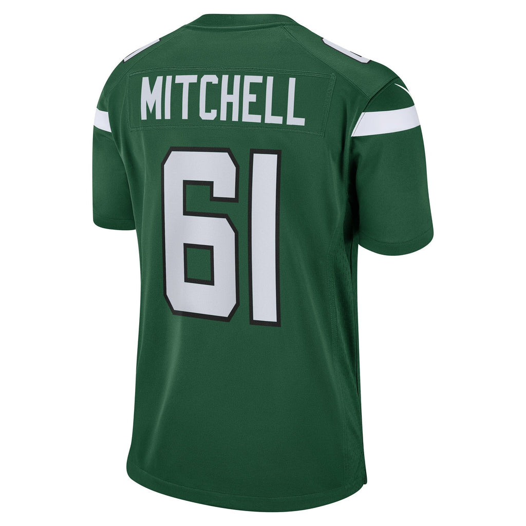 Max Mitchell New York Jets  Game   Jersey - Gotham Green