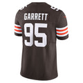 C.Browns #95 Myles Garrett Brown Team Vapor F.U.S.E. Limited Jersey