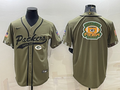 Men's Green Bay Packers Olive 2022 Salute To Service Limited Jersey