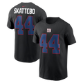 Men's New York Giants Cam Skattebo  Black Name & Number T-Shirt