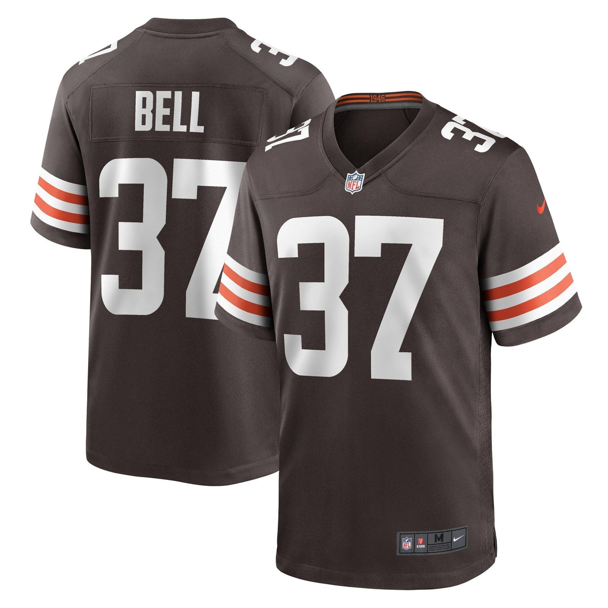 D'Anthony Bell Cleveland Browns  Game   Jersey - Brown