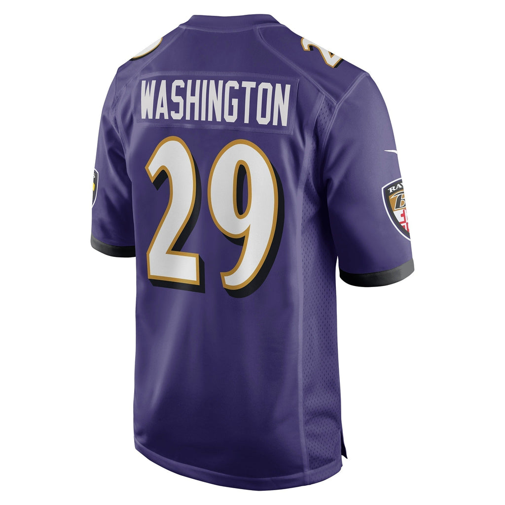 Ar'Darius Washington Baltimore Ravens    Game Jersey - Purple