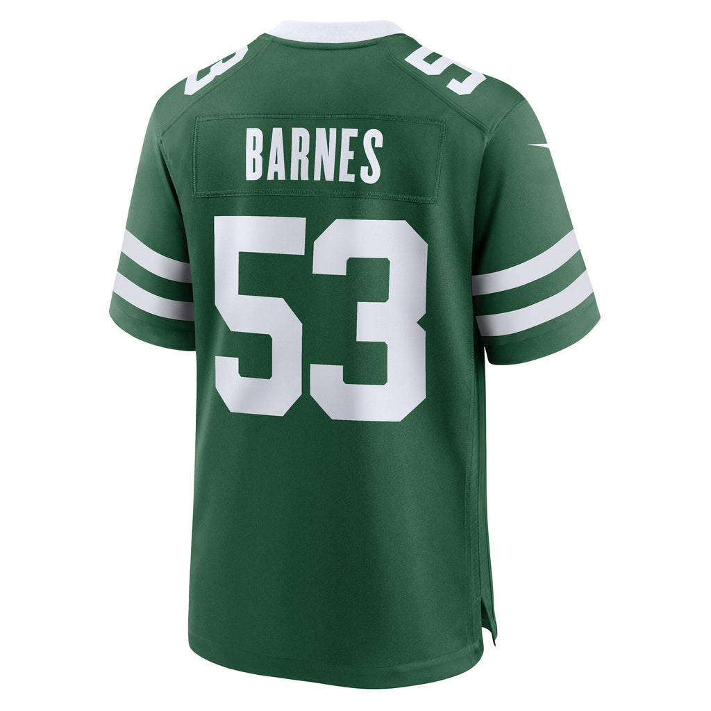 Zaire Barnes New York Jets  Team Game Jersey - Legacy Green