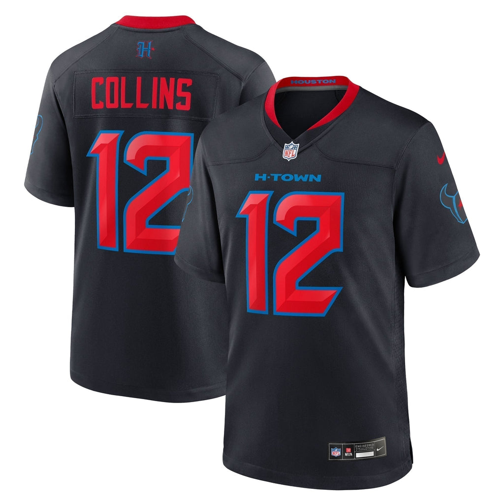 Nico Collins Houston Texans  2nd Alternate Game Jersey -  Navy